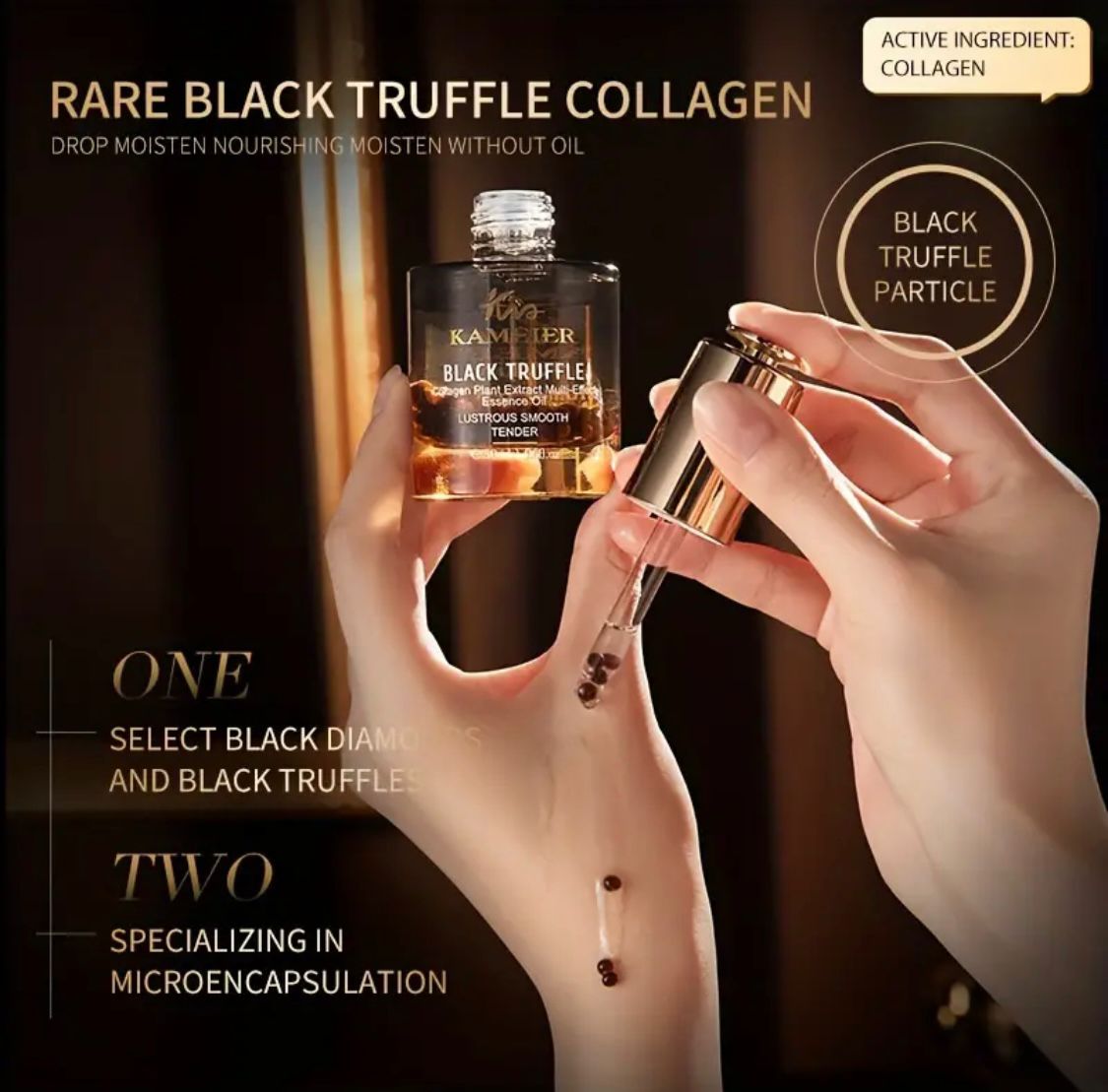 Serum Facial cu Trufe Negre si Colagen