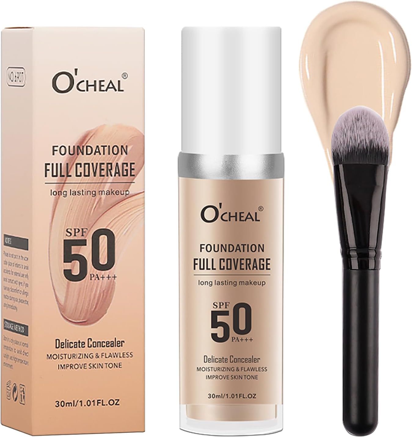 Fond de ten cu acoperire totală cu SPF 50